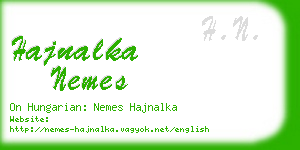 hajnalka nemes business card